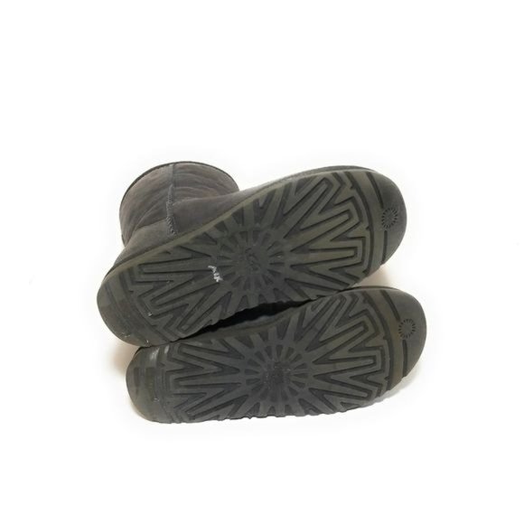 UGG Classic Short II Midcalf Boots in Dark Gray Shearling Lined Size 6 - Picture 5 of 8